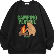 ezy studio Camping Play W 寬鬆版型大學T