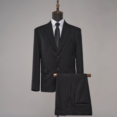 DIELCRI 男士標準版型基本款西裝外套 + 長褲套裝