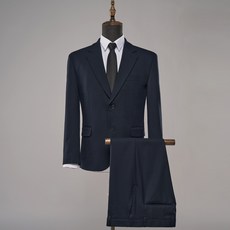 DIELCRI 男士標準版型基本款西裝外套 + 長褲套裝