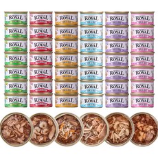 펫스토리로얄 프리미엄 캔 사료, 혼합 6종, 85g, 48개 혼합 6종, 85g, 48개