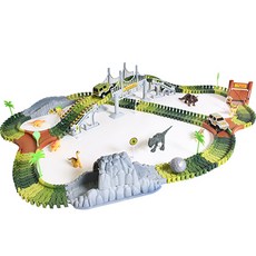 PAPASTOY 恐龍冒險軌道車 特別版 360度豪華 271件組, 混合顏色