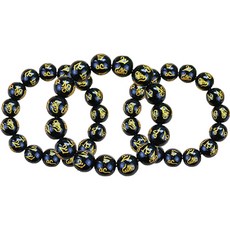 앤도 블랙볼 염주 14mm, 혼합색상, 3개