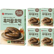 큐원 흑미 꿀호떡 믹스, 400g, 5개