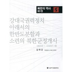 북한의 역사 1: 1863년 - 1946년 1월, 김학준, 서울대학교출판문화원