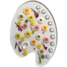 壓克力干花盤 D, 9個空格, 1個