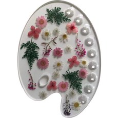 壓克力乾燥花調色盤 I, 9格, 1個