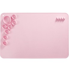 矽膠水彩畫調色盤 粉紅, 8個空格, 1個