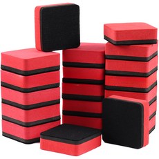 路燈方形白板筆橡皮擦 20p, 紅色的