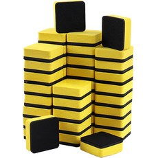 路燈方形白板筆橡皮擦 20p, 黃色的