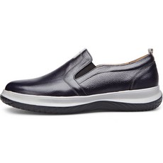 VONIN 소가죽 세미키높이 배색패치 캐주얼 슬립온 GK088DNV