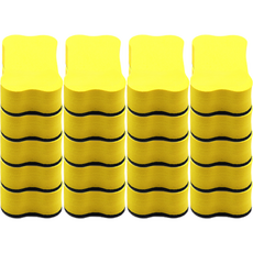 路燈骨白板筆橡皮擦 20p, 黃色的