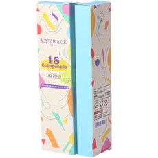 Yes Mall One's More 馬卡龍色鉛筆夾油性18色M套組, 1套, 18 種顏色