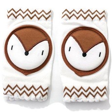 JOY MULTI 兒童網眼護膝套 左+右 均碼, 1組, 狐狸款 棕色