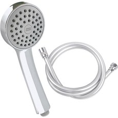 American Standard 美標 低水壓蓮蓬頭 M1CB43+防垢PVC蓮蓬頭軟管組 1.5m, 1套, 銀色