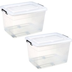 마이닝 멀티 리빙박스, 투명, 2개