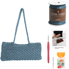 Yarna Instant 皮革平底 DIY 套件, 1套, 30牛仔