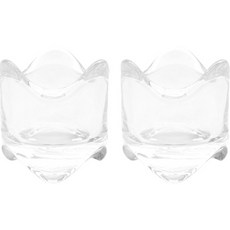 MINIMAXI 北歐風迷你玻璃燭臺 2入, 單一顏色