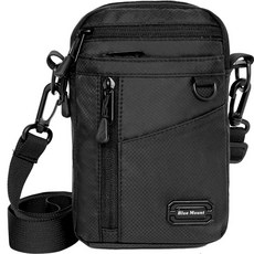 BLUEMOUNT 登山生活防水迷你多功能斜背包 CPZ6611YJ 黑色