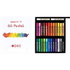 小型油畫棒 經典軟質經典款 24p + 白色 2p 套組, 1套, 24色