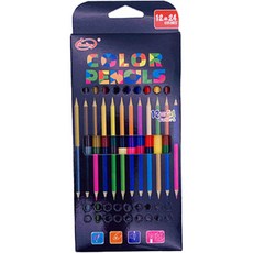 더조넷 컬러 투헤드 색연필, 1개, 24색