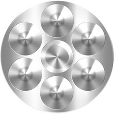 Dasababa 鋁製圓形調色盤, 6格, 1個