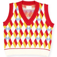 amareillael 兒童 Newtro 菱格紋背心