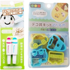 遊樂設施模具4種 + 圓形與橢圓形球形切割器2種套組 MP138, 1套, 混合色