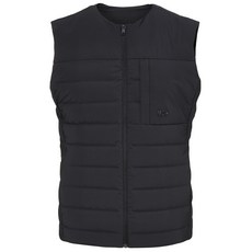 헤지스골프 H SIGNITURE NO QUILTING 경량 튜브다운 베스트