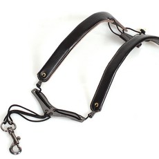 Make Me 皮革薩克斯風吊帶, 1個, 黑色, 深棕色