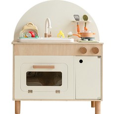 맘앤리틀 물 나오는 타이니 키친 싱크대 주방놀이 세트, 혼합색상, 1개