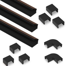 新概念開閉線成型用線棒3號1m 3p+閉塞帽3號3p+彎彎頭3號2p+連接帽3號3p組, 黑色