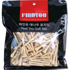 FINDYOU 竹製高爾夫短球梯 100入, 單一顏色, 100個