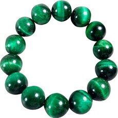 虎綠橋手鍊 14MM, 1個, 綠色