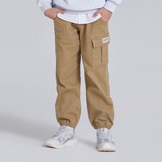 SPAO 兒童刷毛工裝保暖束口褲