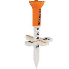 無名正品 Aiming 高度可調式高爾夫球Tee座, 白色 + 橘色, 1個