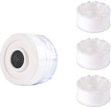 AQUADUO 水龍頭過濾器SF-1000FM+PLA替換濾芯 3入組, 1組