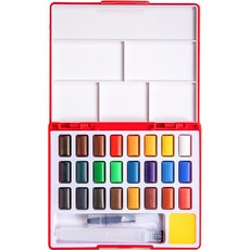 파버카스텔 독일 블루 수채 고체 물감, 24색