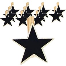 星星造型木質小黑板 12入, 單色