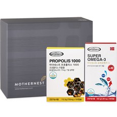 MOTHERNEST 蜂膠1000 150入+r-TG超級Omega-3 100入禮盒組, 1組