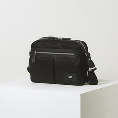 DAKS BRUNEL 義大利優質進口布藝單肩包 DBBA2E403BK, 黑色的