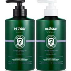 esthaar 芳香精油頭皮護理洗髮精 500ml+護髮素 500ml, 2個