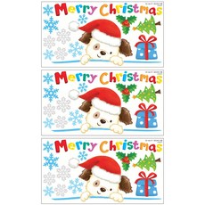 Seetnara聖誕貼紙 3入 SXMAS-007 聖誕禮物, 混合顏色