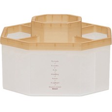 Simply& 桌面收納王多功能筆筒, 透明棕色, 1個