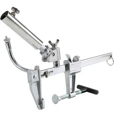 Rich Duck 上、下、左、右角度可調釣魚架+燈架, 銀