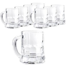 ARTWARE Pure 迷你附把手燒酒杯 50ml, 8個, 單一顏色