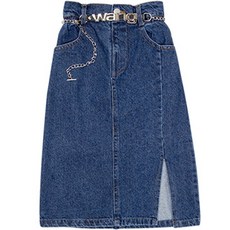 女童開叉牛仔裙 CCV58GSK517