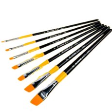 LYRA 水彩畫筆 黃黑套組, 7種, 1套