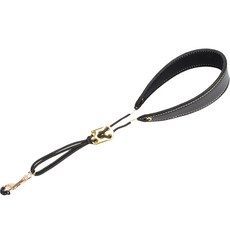 Make Me 管樂器可調長度金屬掛鉤頸掛帶, 黑色, 1個