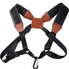 管樂器 薩克斯風 雙肩背帶 L, 黑色, 1個