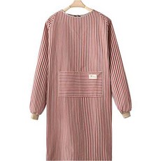 Lifefit 廚房用咖啡廳制服 亞麻圍裙工作服, 紅色